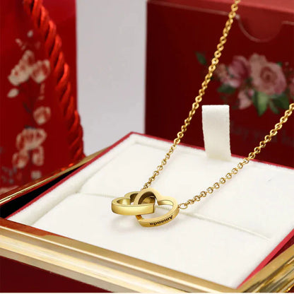 Eternal Rose Rotating Gift Box W/ Gold Necklace - My Store